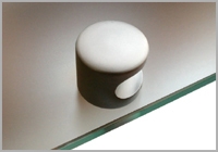 Zylinder, Durchmesser 30 mm, Höhe 35 mm, Oberfläche Chrom satiniert